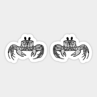 Ghost Crabs in Love - cute and fun animal design - on white Sticker
